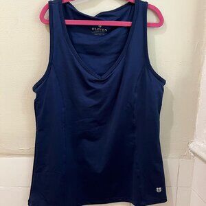 EleVen by Venus Williams - wicking sports tank - Large = dark blue